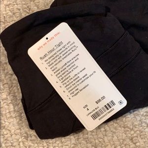 NWT lululemon rush hour tight